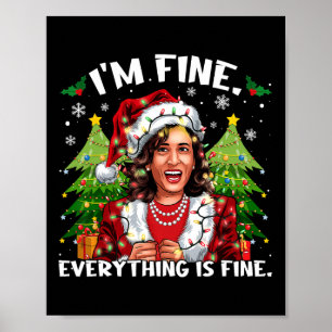 Ich bin gut alles ist schön Meme Kalama Santa Chri Poster