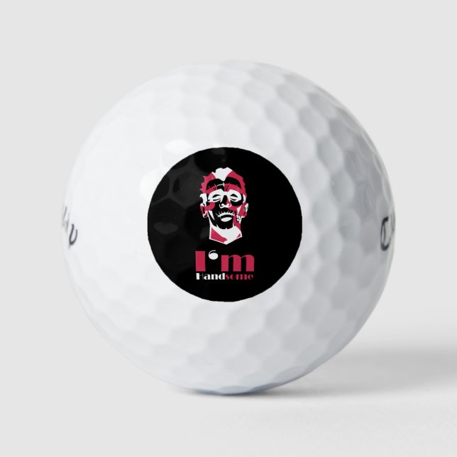 Ich bin gut aussehend abstrakt, Case-Mate iPhone F Golfball (Vorderseite)