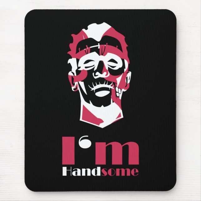 Ich bin gut aussehend abstrakt mousepad (Vorne)