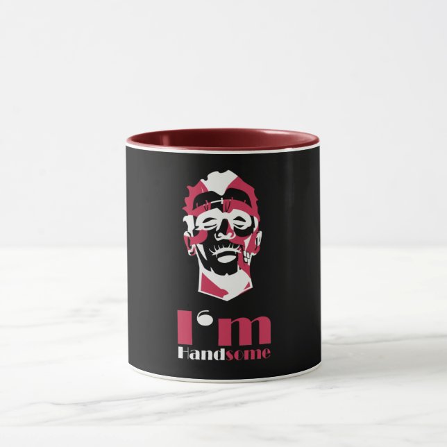 Ich bin gut aussehend abstrakten Fall-Mate iPhone  Tasse (Zentrum)