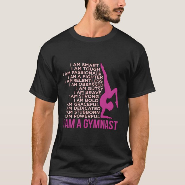 Ich bin Gymnastikgymnastik Gymnastik Sport T-Shirt (Vorderseite)