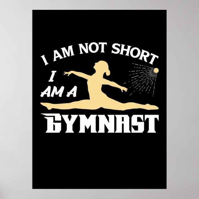 Ich bin Gymnastin Poster (Vorne)