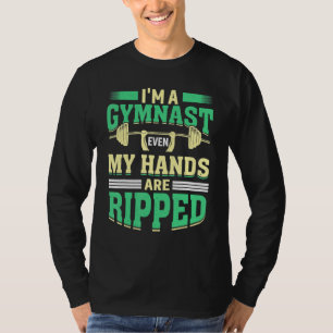 Ich bin Gymnastin, selbst meine Hände sind in das T-Shirt