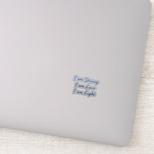 Ich bin helldurchsichtiger Aufkleber