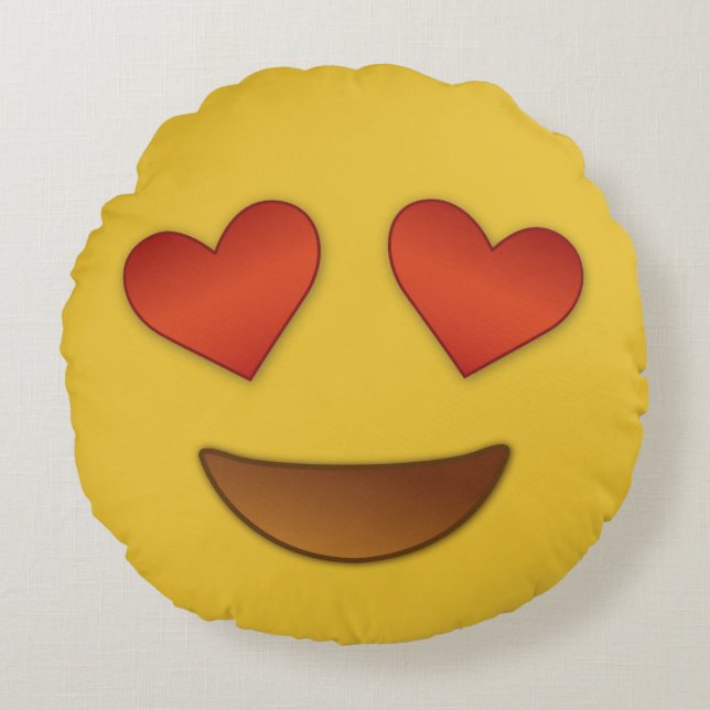 Ich bin herein wie mit Ihnen emoji Rundes Kissen (Vorderseite)