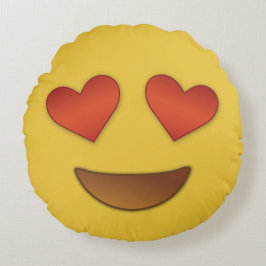 Ich bin herein wie mit Ihnen emoji Rundes Kissen