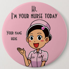 Ich bin heute Ihr Krankenwagen 2 Round Button