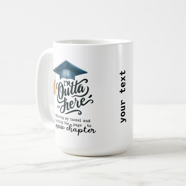 Ich bin hier draußen kaffeetasse (Vorderseite Links)