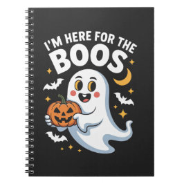 Ich bin hier für das Boos - Funny Halloween Design Notizblock