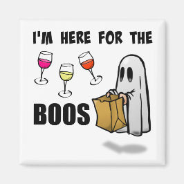 Ich bin hier für das Boos Funny Halloween Ghost Magnet