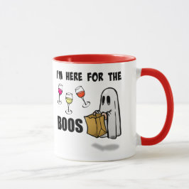 Ich bin hier für den Boos-lustigen Halloween-Geist Tasse