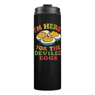 Ich bin hier für den Deviled Eggs Erntedank Classi Thermosbecher