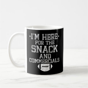 Ich bin hier für den Snack und kommerzielle Fußbal Kaffeetasse