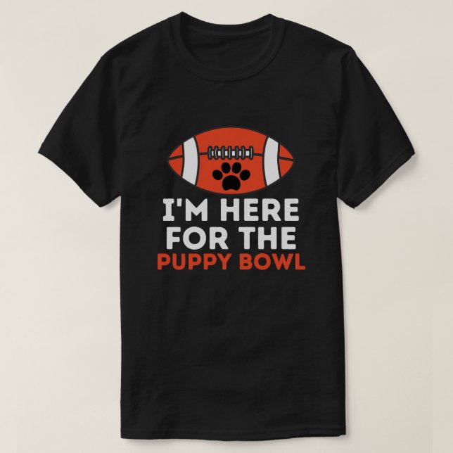Ich bin hier für den Welpenhühner-Hund T-Shirt (Design vorne)
