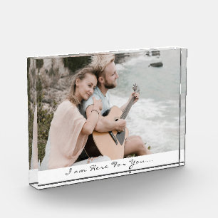 Ich bin hier für dich Skript-Fotoblock Fotoblock