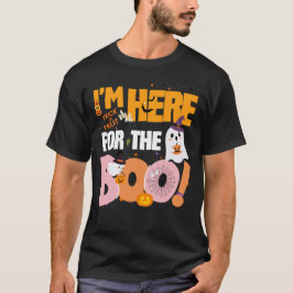Ich bin hier für die Boos! - Halloween Ghost Playf T-Shirt