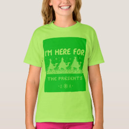 Ich bin hier für die Geschenke T-Shirt