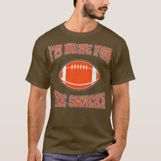 Ich bin hier für die Snacks Funny American T-Shirt