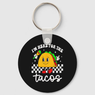 Ich bin hier für die Tacos Cinco De Mayo Kleinkind Schlüsselanhänger