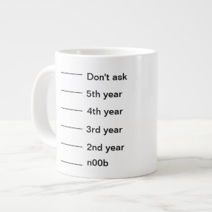 Ich bin hier für eine Weile RIESIGE GRÖSSE gewes Jumbo-Tasse