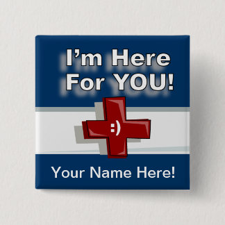 Ich bin hier für Sie - addieren Sie Namen Button