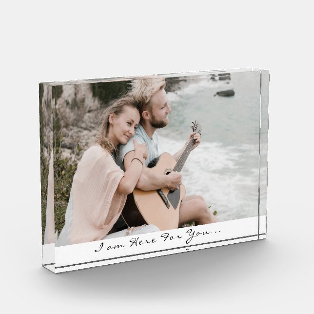 Ich bin hier für Sie Script Foto Block (Links)