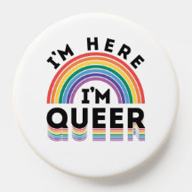 Ich bin hier, ich bin Queer Gay Pride Month Rainbo