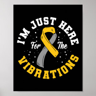 Ich bin hier nur für die Vibrationen ASL Gehörlosi Poster