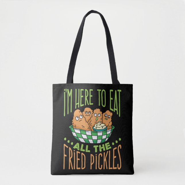 Ich bin hier, um alle frittierten Kerzen zu essen Tasche (Vorderseite)