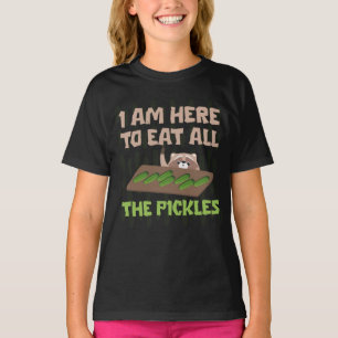 Ich bin hier, um alle Gurken zu essen Waschbär lus T-Shirt