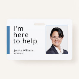 Ich bin hier um zu helfen - Freiwillige-ID Ausweis