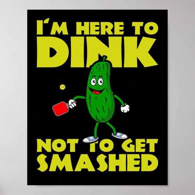 Ich bin hier, um zu trinken, um nicht zu zerschlag poster (Vorne)
