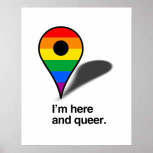 Ich bin hier und que poster