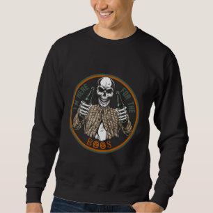 Ich bin hier wegen der Boos - Halloween Sweatshirt