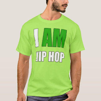 "ICH BIN HIP HOP" GRÜNES BUCHSTABEN-TOP T-Shirt
