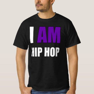 "ICH BIN HIP HOP" LILA BUCHSTABEN TOP