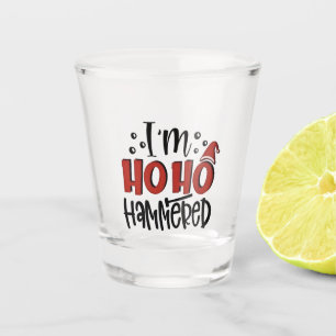 Ich bin Ho Hammered Funny Weihnachten Weihnachten Schnapsglas