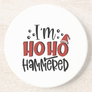 Ich bin Ho Ho betrunken Lustiger Weihnachten Xmas Getränkeuntersetzer