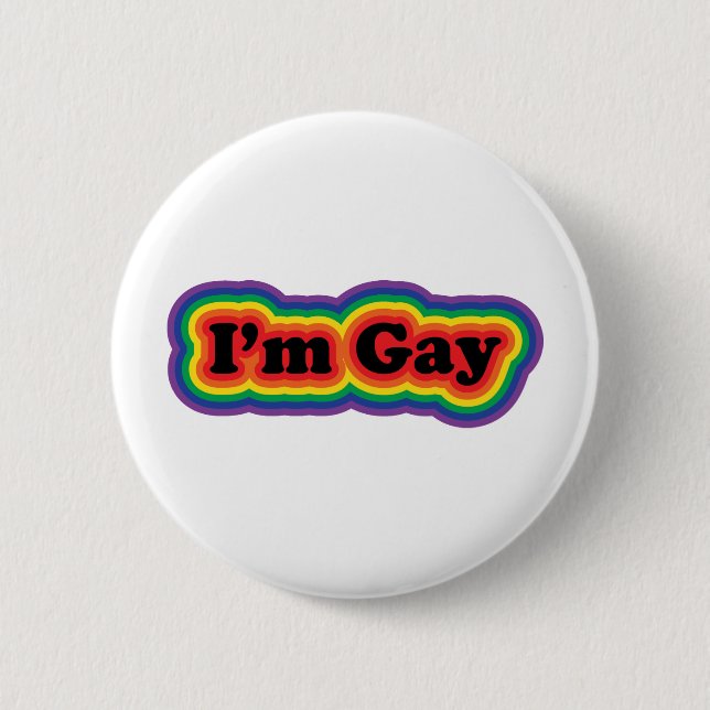 Ich bin homosexuell button (Vorderseite)