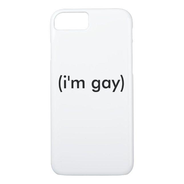 (ich bin homosexuell), iPhone 7 Fall Case-Mate iPhone Hülle (Rückseite)