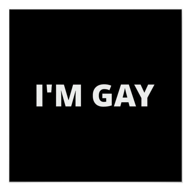 Ich bin homosexuell poster (Vorderseite)