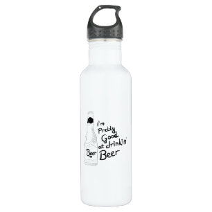 Ich bin hübsch gut darin, Bier zu trinken Edelstahlflasche
