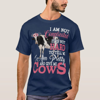 Ich bin Hübsch und gebe mir Kühe lustige blühende T-Shirt