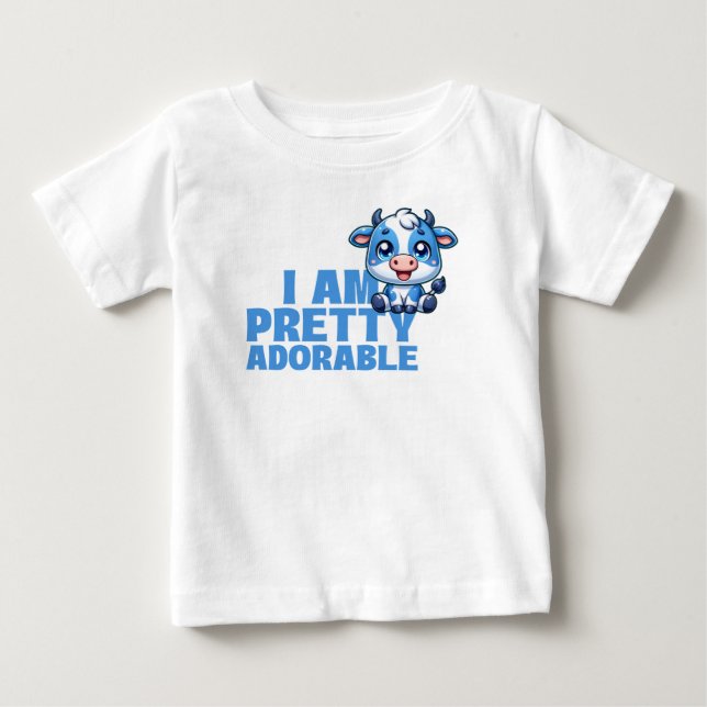 Ich bin Hübsch und individuell. Baby T-shirt (Vorderseite)