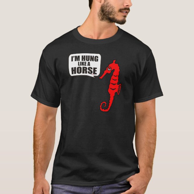 Ich bin HUNG WIE EIN PFERD T-Shirt (Vorderseite)
