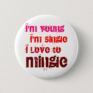 Ich bin ich bin Liebe des Single-I sich zu Button