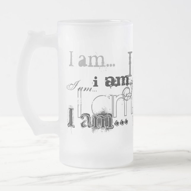 Ich bin… ich bin mattglas bierglas (Links)