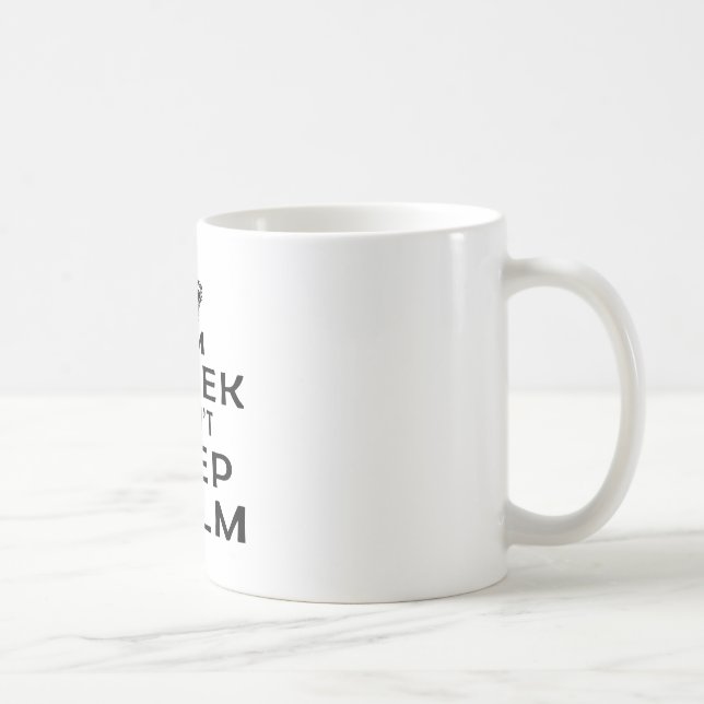 Ich bin ich kann Ruhe nicht behalten griechisch Kaffeetasse (Rechts)
