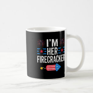 Ich bin ihr Firecracker 4. Juli Feuerwerke Matchin Kaffeetasse