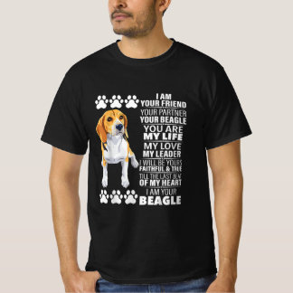 Ich bin Ihr Freund Ihr Partner Ihr Beagle Hund Lie T-Shirt